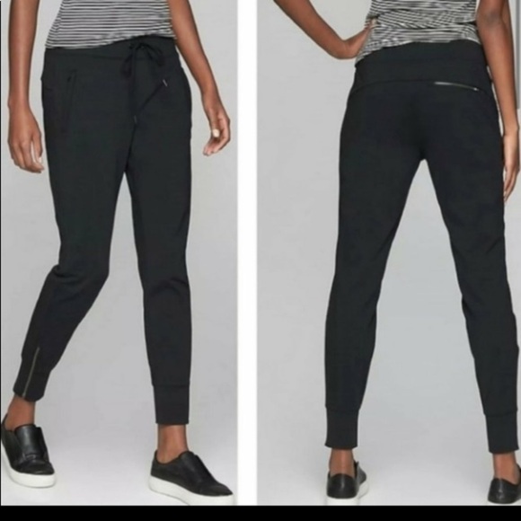 Athleta Metro Street Jogger Leggings Pants Gray Sz S Athleisure Gym Workout - Picture 3 of 14